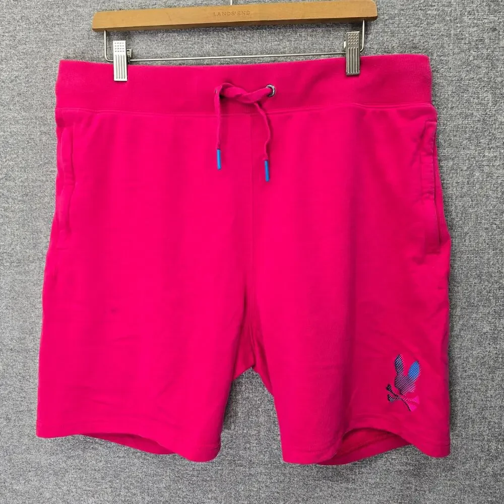 PSYCHO BUNNY TERRY SWEAT SHORTS, SIZE L